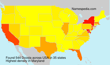 Surname Dcosta in USA Surname Dcosta in USA
