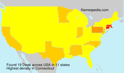 Surname Deab in USA Surname Deab in USA