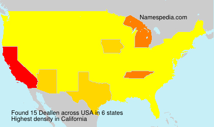 Surname Deallen in USA Surname Deallen in USA
