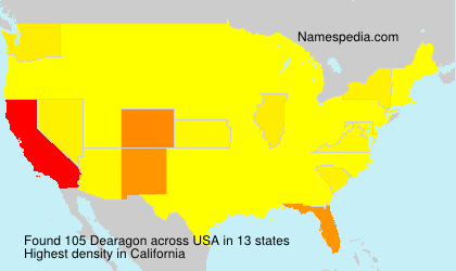 Surname Dearagon in USA Surname Dearagon in USA