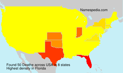 Surname Deathe in USA Surname Deathe in USA