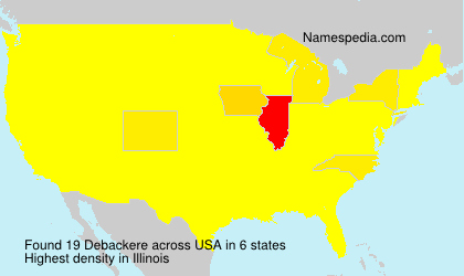 Surname Debackere in USA Surname Debackere in USA