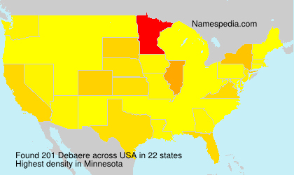Surname Debaere in USA Surname Debaere in USA