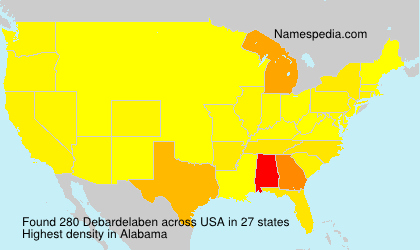 Surname Debardelaben in USA Surname Debardelaben in USA