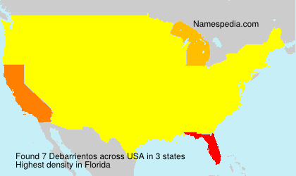 Surname Debarrientos in USA Surname Debarrientos in USA