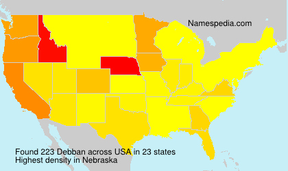 Surname Debban in USA Surname Debban in USA