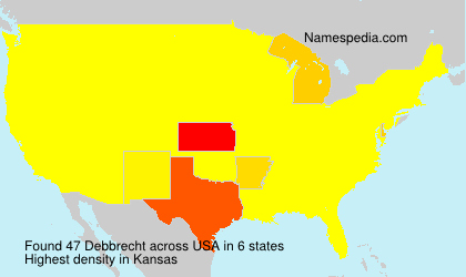 Surname Debbrecht in USA Surname Debbrecht in USA