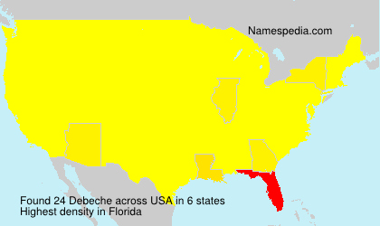 Surname Debeche in USA Surname Debeche in USA