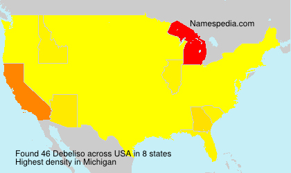 Surname Debeliso in USA Surname Debeliso in USA