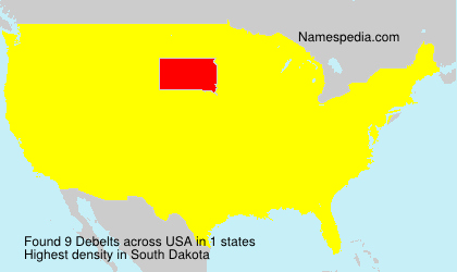 Surname Debelts in USA Surname Debelts in USA