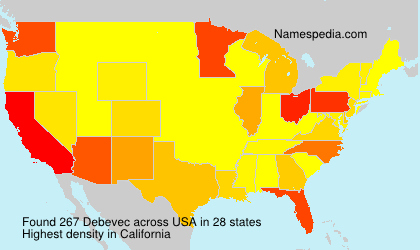 Surname Debevec in USA Surname Debevec in USA