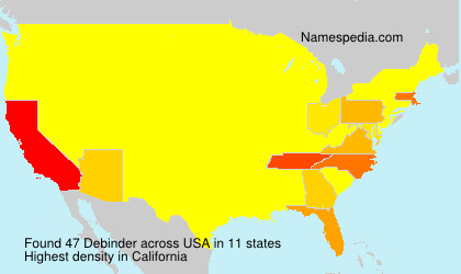 Surname Debinder in USA Surname Debinder in USA