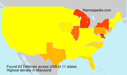 Surname Debinski in USA Surname Debinski in USA