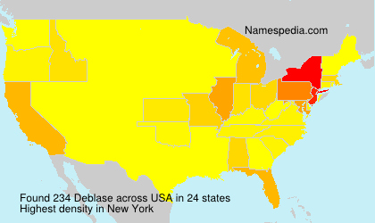 Surname Deblase in USA Surname Deblase in USA