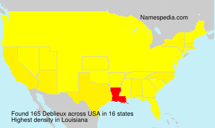 Surname Deblieux in USA Surname Deblieux in USA