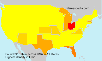 Surname Deblin in USA Surname Deblin in USA