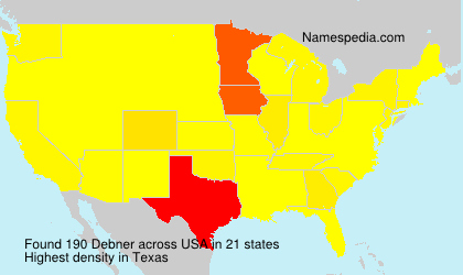 Surname Debner in USA Surname Debner in USA