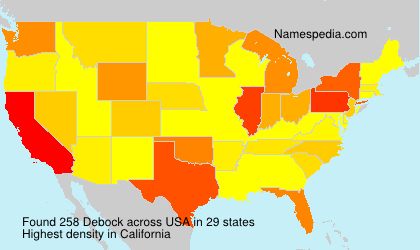 Surname Debock in USA Surname Debock in USA