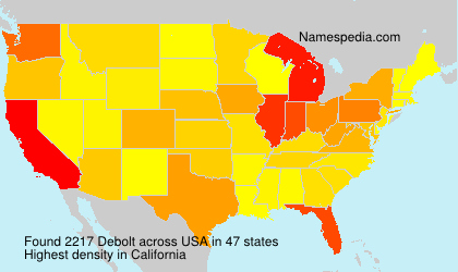 Surname Debolt in USA Surname Debolt in USA