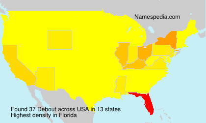 Surname Debout in USA Surname Debout in USA