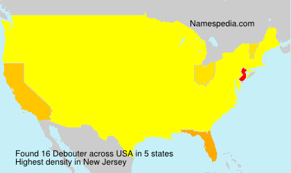 Surname Debouter in USA Surname Debouter in USA