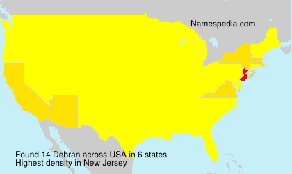 Surname Debran in USA Surname Debran in USA