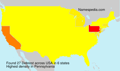 Surname Debrest in USA Surname Debrest in USA