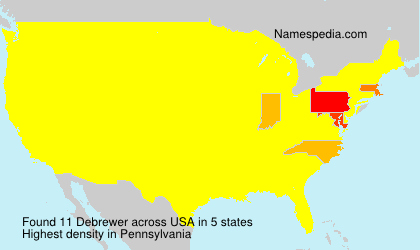 Surname Debrewer in USA Surname Debrewer in USA