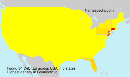 Surname Debrizzi in USA Surname Debrizzi in USA