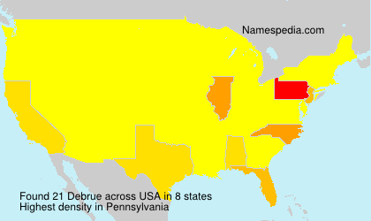 Surname Debrue in USA Surname Debrue in USA