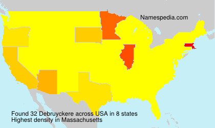 Surname Debruyckere in USA Surname Debruyckere in USA