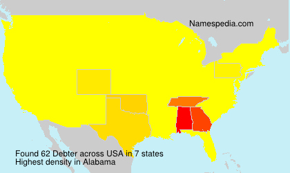 Surname Debter in USA Surname Debter in USA