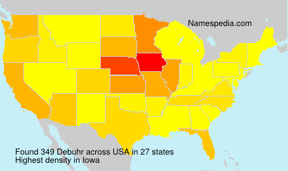 Surname Debuhr in USA Surname Debuhr in USA
