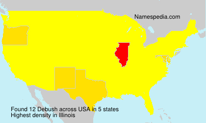 Surname Debush in USA Surname Debush in USA