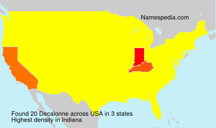 Surname Decalonne in USA Surname Decalonne in USA