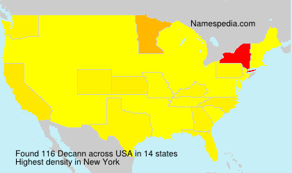 Surname Decann in USA Surname Decann in USA