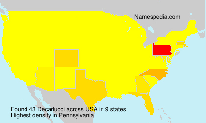 Surname Decarlucci in USA Surname Decarlucci in USA
