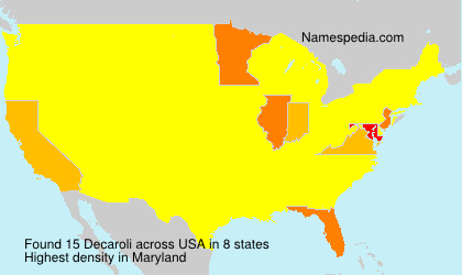 Surname Decaroli in USA Surname Decaroli in USA