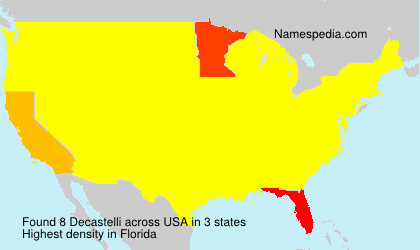 Surname Decastelli in USA Surname Decastelli in USA