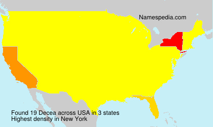 Surname Decea in USA Surname Decea in USA