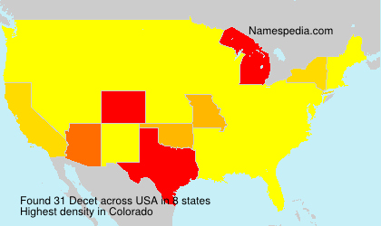 Surname Decet in USA Surname Decet in USA