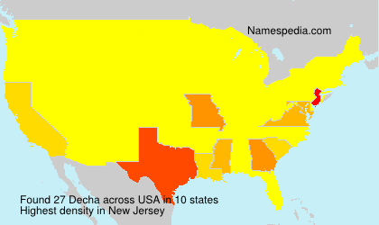 Surname Decha in USA Surname Decha in USA