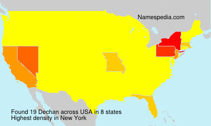 Surname Dechan in USA Surname Dechan in USA