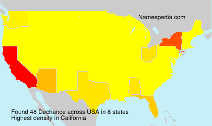 Surname Dechance in USA Surname Dechance in USA
