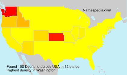 Surname Dechand in USA Surname Dechand in USA