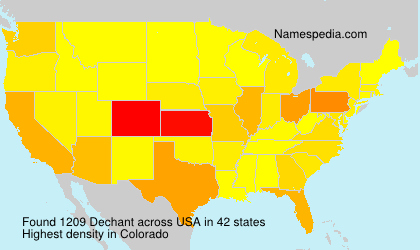 Surname Dechant in USA Surname Dechant in USA