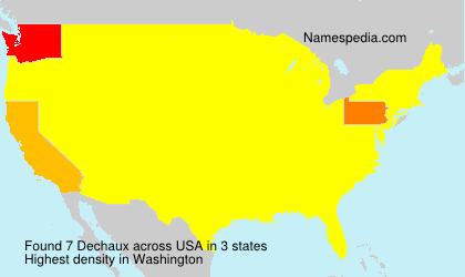 Surname Dechaux in USA Surname Dechaux in USA