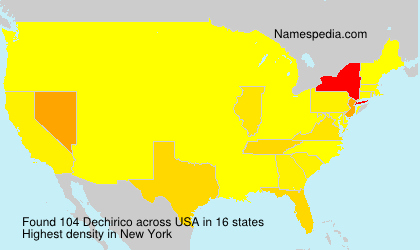 Surname Dechirico in USA Surname Dechirico in USA
