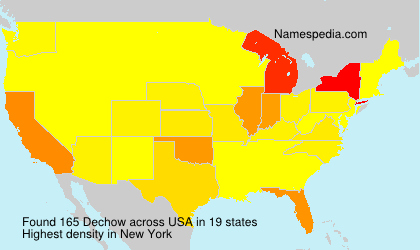 Surname Dechow in USA Surname Dechow in USA