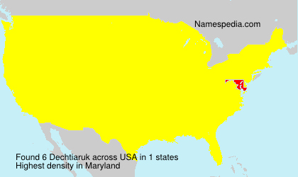 Surname Dechtiaruk in USA Surname Dechtiaruk in USA